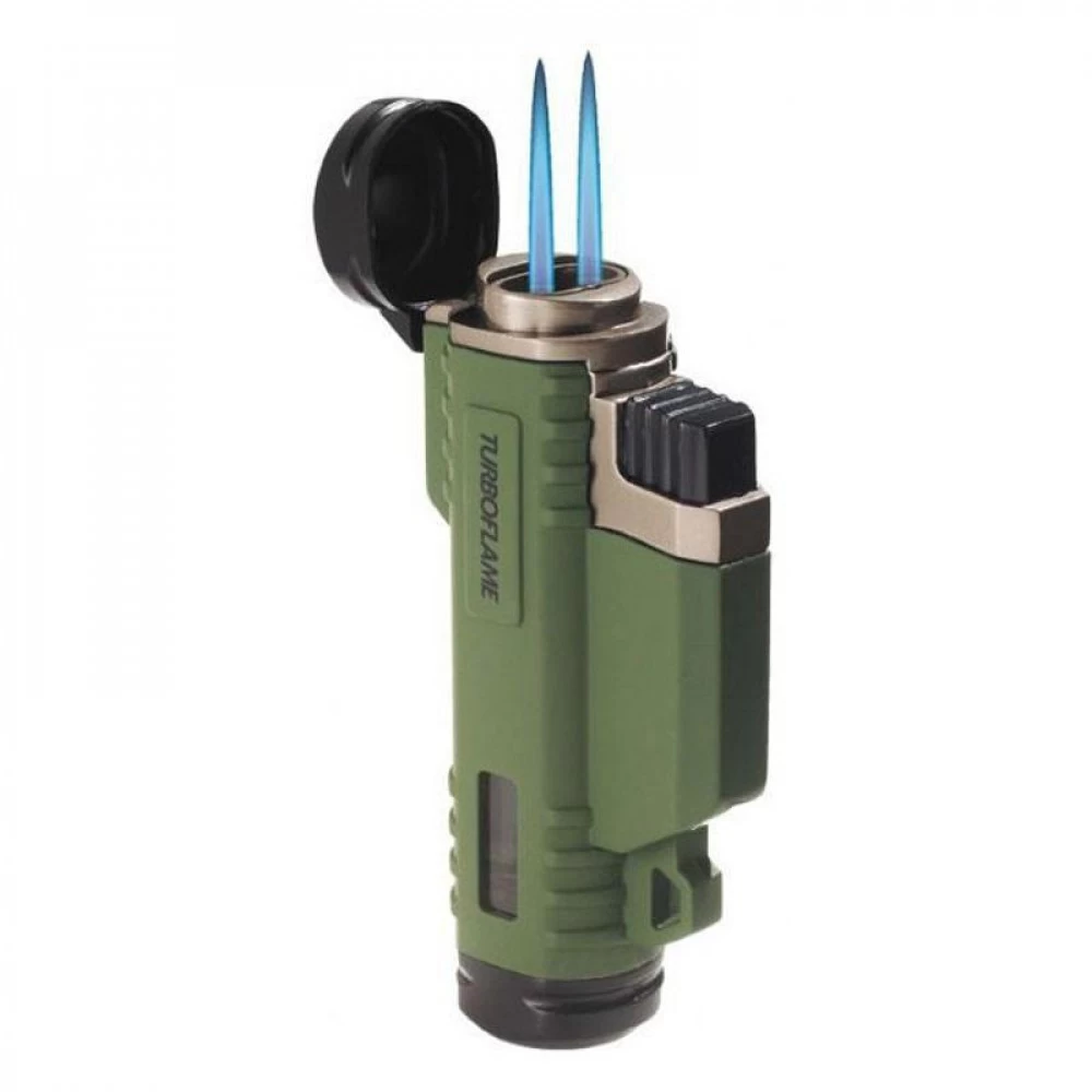 Briquet Highlander Turboflame Ranger Vert 4 Briquet Highlander Turboflame Ranger Vert – Image 2