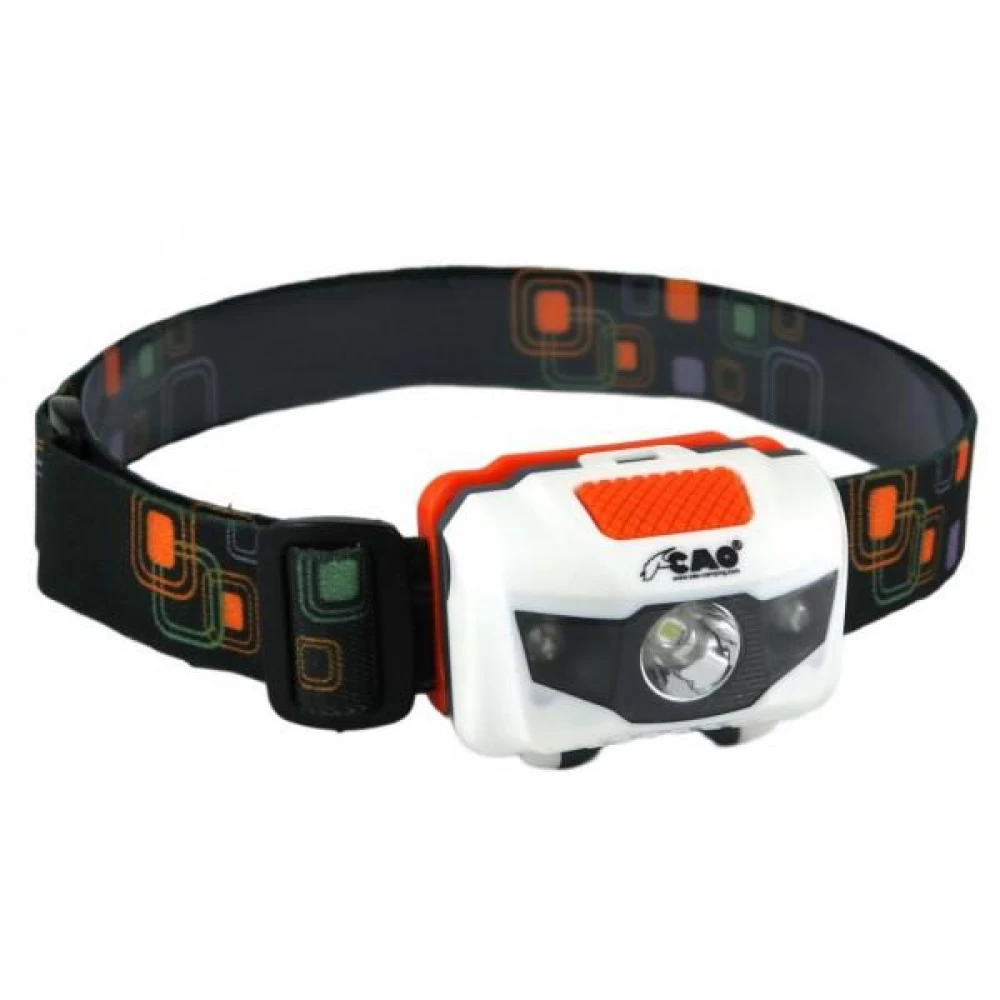 CAO Lampe Frontale 1 Led Blanche Et 2 Led Rouges 3 CAO Lampe Frontale 1 Led Blanche Et 2 Led Rouges