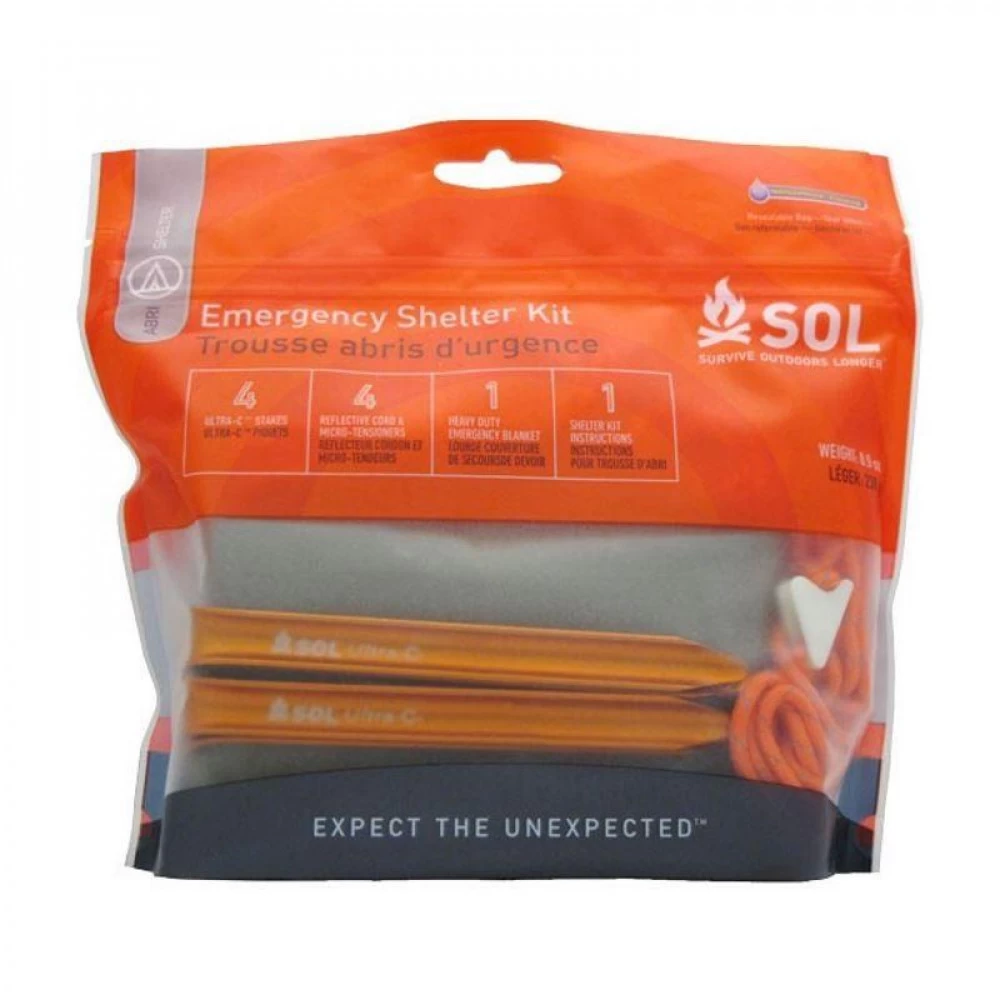 Trousse Abri D'urgence SOL Emergency Shelter Kit 3 Trousse Abri D'urgence SOL Emergency Shelter Kit