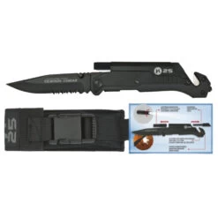 Couteau Pliable K25 Avec Lampe Intégrée Lame 9 Cm