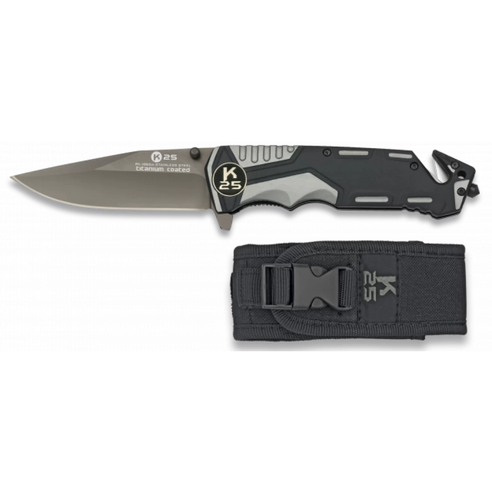 Couteau Pliable Gris Noir Lame 9.4 Cm 3 Couteau Pliable Gris Noir Lame 9.4 Cm