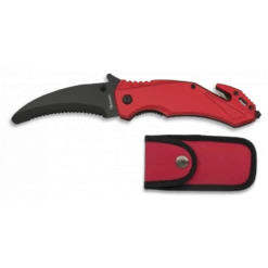 Couteau Rouge Pliant Sécurité Lame 8.5 Cm