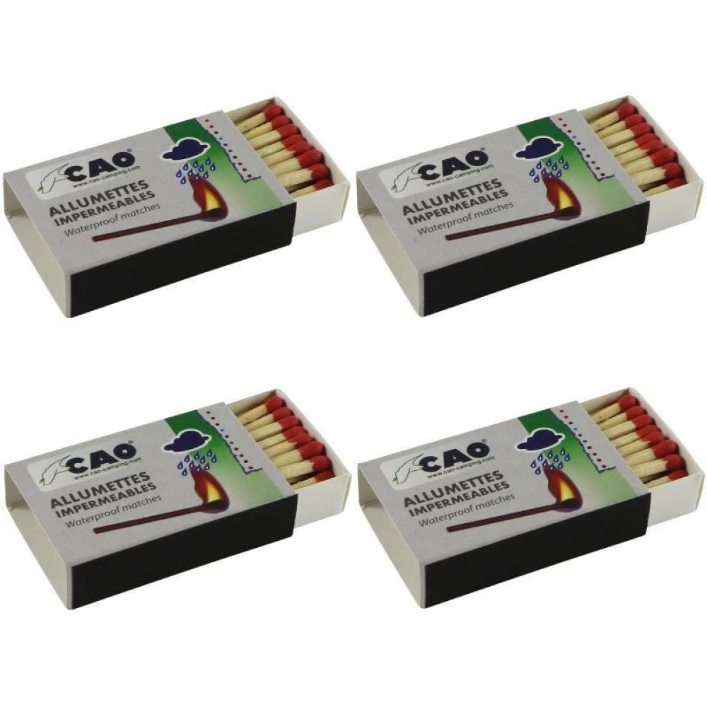 Allumettes Imperméables CAO (lot De 4 Boîtes) 5 Allumettes Imperméables CAO (lot De 4 Boîtes) – Image 3