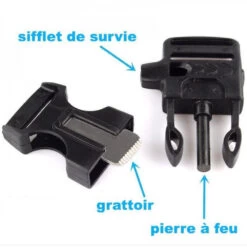 Bracelet Paracorde Pierre à Feu Et Sifflet Highlander Vert -Camping Soldes 1 bracelet paracorde pierre a feu et sifflet highlander vert.jpg