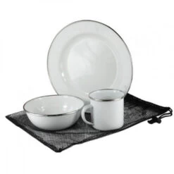 CAO Set Repas émaillé "Vintage" -Camping Soldes 2 cao set repas taule emaillee vintage.jpg