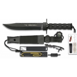 Couteau De Survie Combat King I 36 Cm Noir