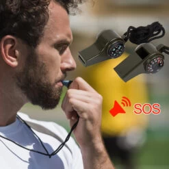 Boussole Et Thermomètre 3 En 1, Sifflet D'extérieur 9 Boussole Et Thermomètre 3 En 1, Sifflet D'extérieur -Camping Soldes 3 2 1