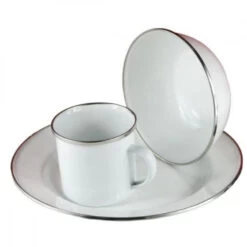CAO Set Repas émaillé "Vintage" -Camping Soldes 3 cao set repas taule emaillee vintage.jpg