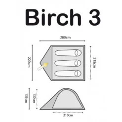 HIGHLANDER Tente Birch 3 Personnes 6 HIGHLANDER Tente Birch 3 Personnes -Camping Soldes image 605 1 4555