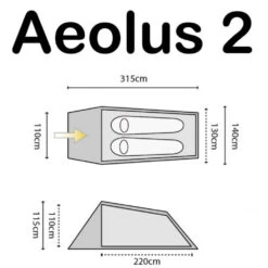 HIGHLANDER Tente Gonflable Aeolus 2 Personnes -Camping Soldes image 605 1 5028