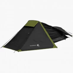 HIGHLANDER Tente Randonnée Blackthorn 1 Personne -Camping Soldes ten131xl bk open